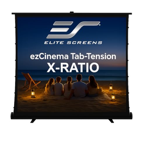 Elite Screens ezCinema Tab-Tension X-Ratio Portable Projector Screen, Multi-Aspect Ratio,