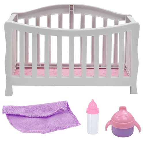 Muñeca Baby Maziuna Magic Nursery con cuna y accesorios miniatura 3