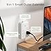 GHome Smart Plug Outlet Extender, Surge Protector with 3 Individually Controlled Smart Power Strips and 3 USB Ports, Works with Alexa & Google Home, 15A/1800W, White
