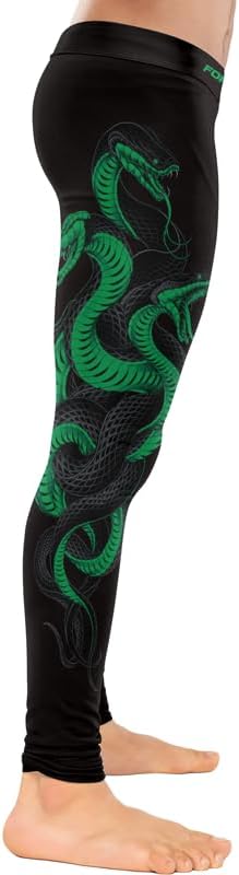 Predators Jiu Jitsu Compression Spats Men's Legging for Sports MMA BJJ Workout Wrestling