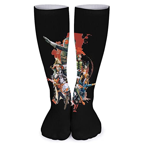 [Bericher] 仮面ライダーBreathable Stockingsショートソックス ソックス レディース メンズ キャラクター プレゼント グッズ かわいい 靴下 クルーソックス 派手 おしゃれ かわいい プリント カラフル 快適性 通気性 スニーカーソックス 21‐25cm