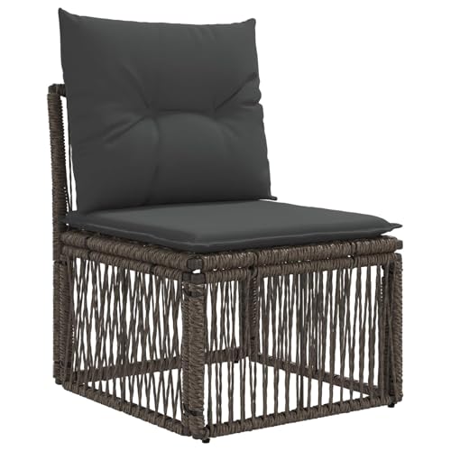 Salon de jardin 4 pcs en polyrotin résistant aux intempéries vidaXL