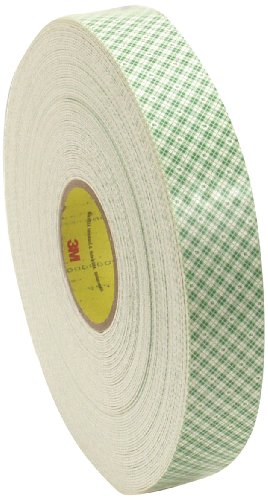 Image of 3M Double Coated Urethane Foam Tape 4016, Off White, 1 in x 36 yd, 62 mil, 9 Rolls per case