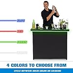 GoBar PRO Commercial Grade Portable Bar Table - Mobile Bartender Station for Events - Includes Black Skirt and Carry Case - Standard or LED, Pack 1 - Image 3