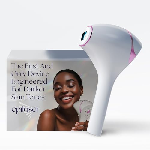 Epilaser Dark Skin At-Home Laser Hair Removal, Safe - Won’t Cause Skin Bleaching, Hypopigmentation...
