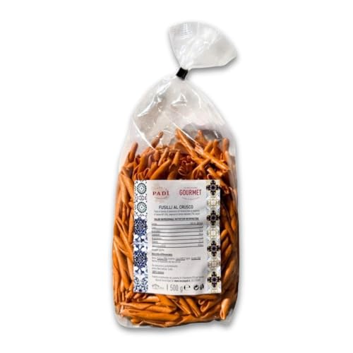 Tenuta Padì, Fusilli de salvado con sémola de trigo duro italiano, harina de semillas y polvo de pimiento Senise IGP