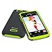 BLU ArmorFlex PC+silicon case for Studio 5.0C HD - Carrying Case - Retail Packaging - Black+NeonYellow