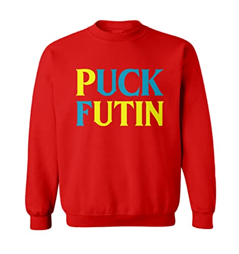 Tcombo Puck Futin - Ukraine Pride Toddler Fleece Crewneck Sweater