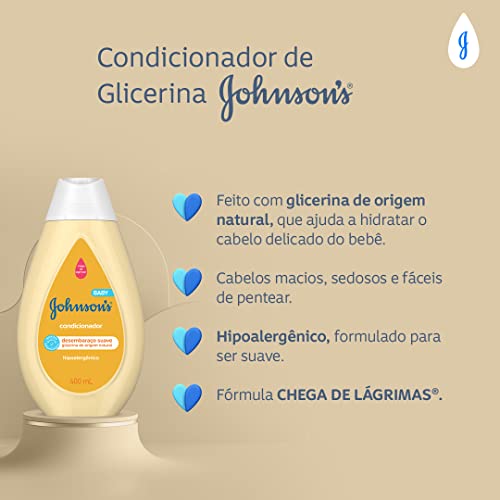 Condicionador Regular, Johnson's Baby, Amarelo, 200 ml