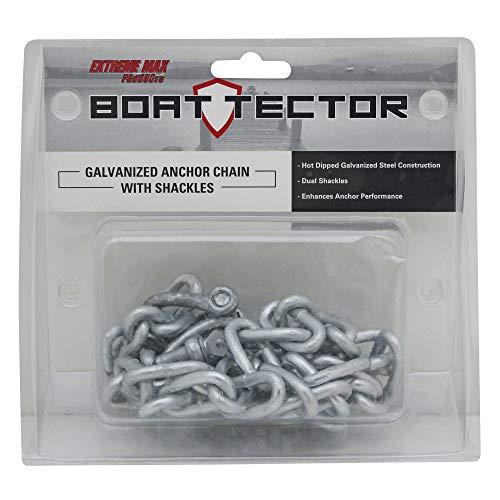 image for Extreme Max 3006.6566 BoatTector Galvanized Steel Anchor Lead Chain - 