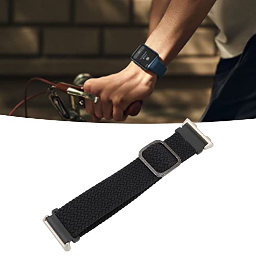 Surebuy Pulseira de relógio com laço solo, alça para relógio confortável ajustável fivela elástica p