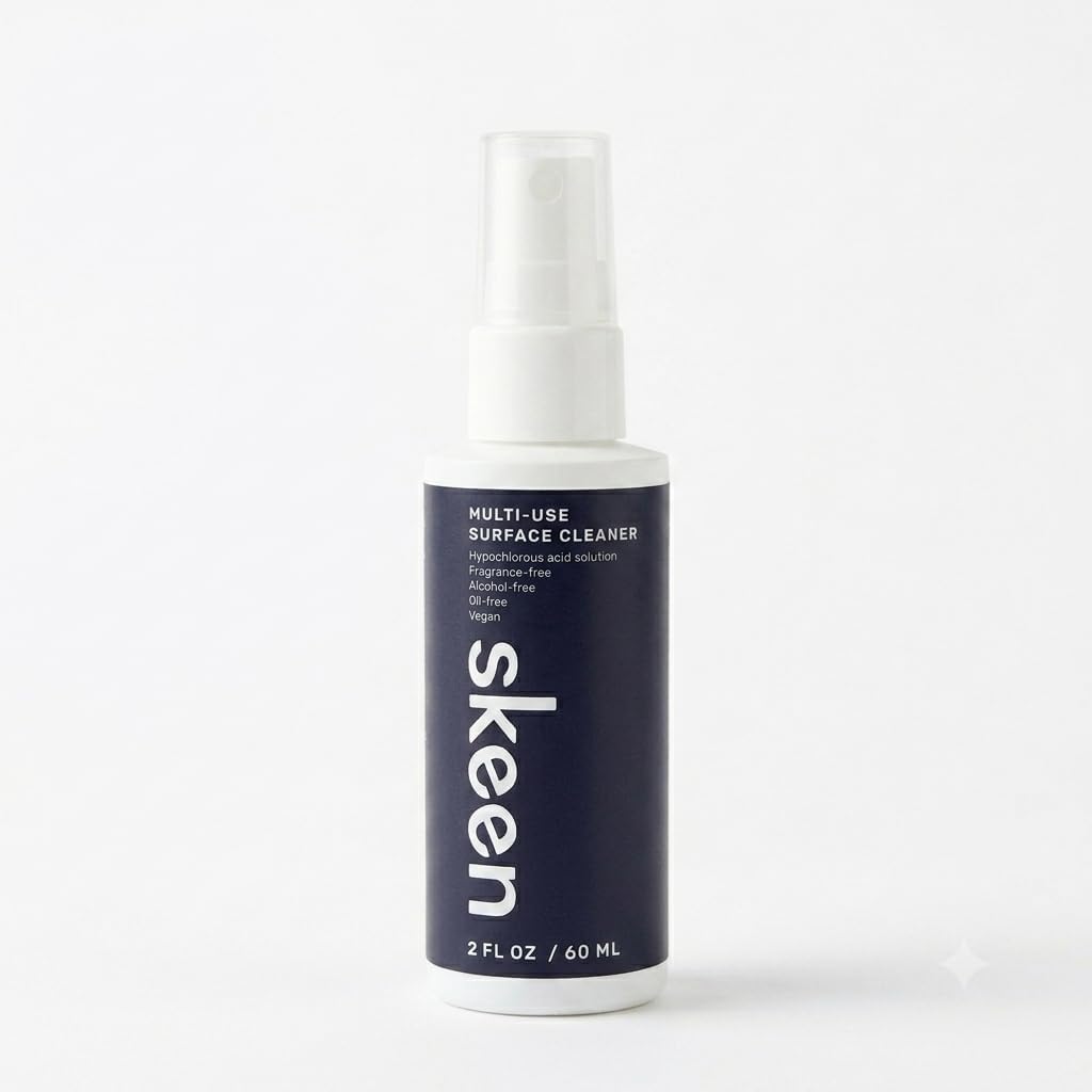 Skeen Hypochlorous Acid Multi-Use Surface Cleaner - Formula for Home, Gym & High-Touch Areas - All-Natural, No Harsh Chemicals - Alcohol-Free, Fragrance-Free