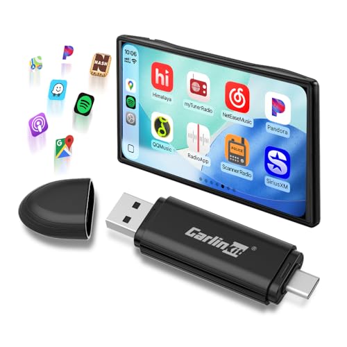 Image of Carlinkit MINI SE Wireless CarPlay Adapter 2026 with OEM Wired CarPlay, Plug & Play /Auto-Connect /for USB-A & Type-C Dual Port Cars, Support Online Upgrade Wireless Dongle