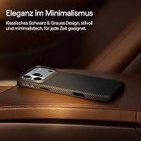 pitaka Ultradünne Vollschutzhülle für iPhone 17 Pro Schwarz/Grau – Ansicht 5