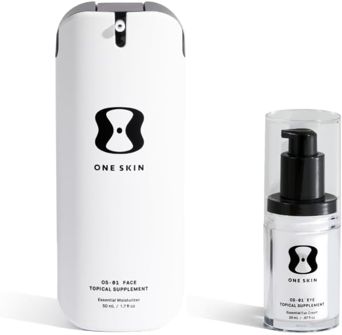 OneSkin FACE & EYE OS-01 Peptide Topical Supplement | Skin Longevity Age Reversal Moisturizer and Eye Cream