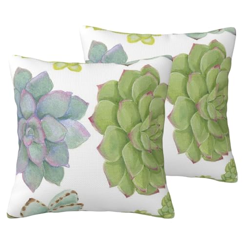Housses de coussin cactus imitation lin de qualité supérieure pour fauteuil - 2