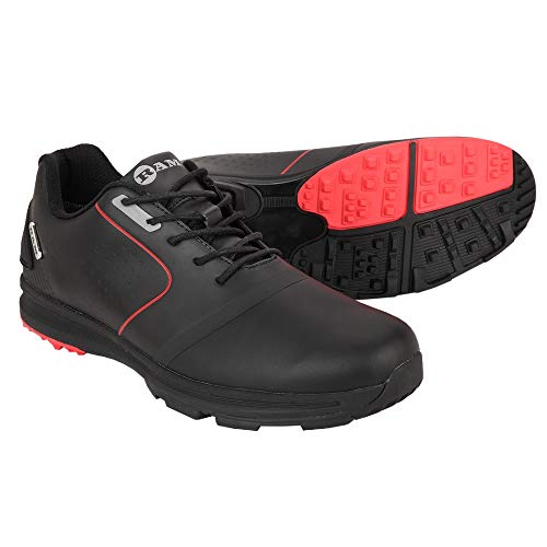 Ram Player Golf Shoes-Black/Red- USA 9.5