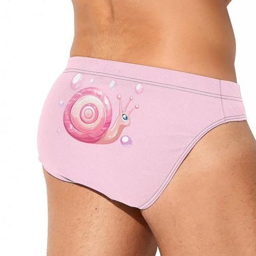 Cute Snail Men's Swim Trunks Briefs Swimsuit Swimwear Bathing for Underwear Beach4