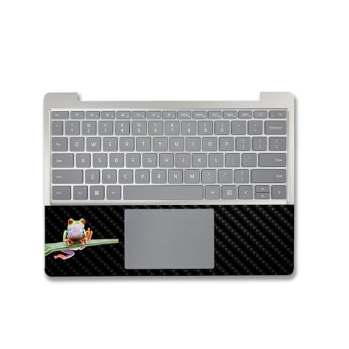 Image of MightySkins Carbon Fiber Skin Compatible With Microsoft Surface Laptop Go 3 (2023) Full Wrap Kit - Hangin Tree Frog | Protective, Durable Textured Carbon Fiber Finish | Easy To Apply | Made in the USA