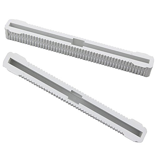 Mangobuy Longboard Surf Accesorios Tabla de Surf Aleta Caja 10,5 Pulgadas (2 Unidades), Blanco