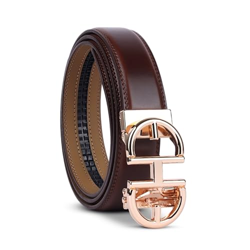 Image of Genuine Leather Belt for Men Formal & Casual Wear - Belts for Men Leather Original, Durable Buckle - Belt for Man - Gift for Husband, Father, Friend
