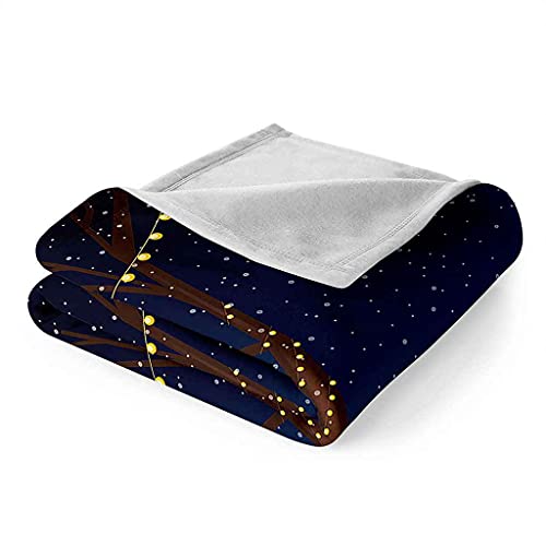Couverture flanelle igloo de Noël, le cadeau idéal pour le canapé