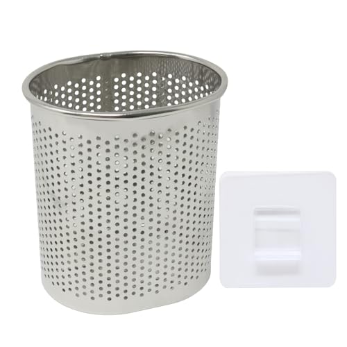 yueton 1 Pack Stainless Steel Utensil Holder Chopsticks Basket Cooking Utensils Holder with hook for Dishwasher
