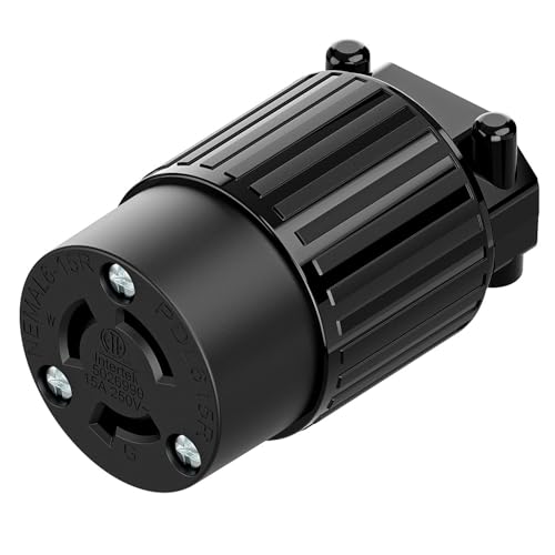 Nema L6-15R 15 A/250V 2�� 3���C���[ �H�ƃO���[�h���b�N���X���Z�v�^�N���R�l�N�^�A�H�Ɨp�c�C�X�g���b�NL6-15 15�A���y�A 250�{���g AC�Ĕz���\�d���\�P�b�g���F