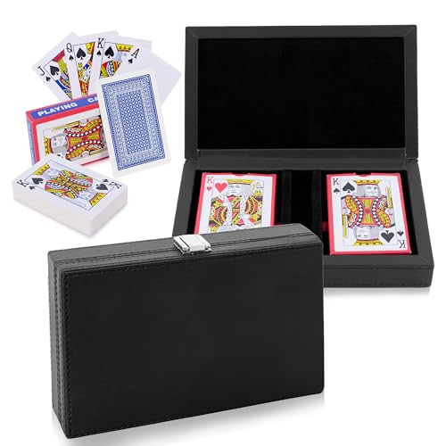 Trendcool Cartas Poker Profesional. Baraja Poker Juego de Mesa con Caja Polipiel. Baraja Poker Blancas (DOB White/Blanco)
