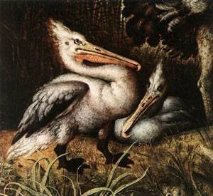 Peinture à l'huile Landscape with Birds de 1622, reproduction de prestige texturée sur toile