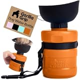 GORILLA GRIP Dog Water Bottle, Portable Water Bowl...
