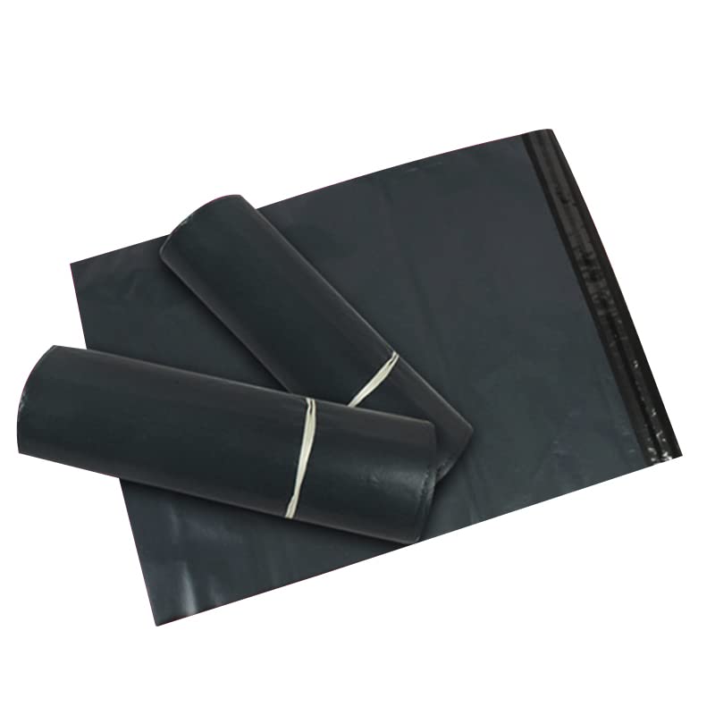 Sobres Envio Bolsas de mensajería, 100 Uds., bolsa de almacenamiento negra, bolsa de plástico de polietileno for envío, sobres, bolsas de correo, bolsa de plástico con sello autoadhesivo(17x30cm(2.3g)