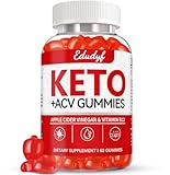 EDUDYF Keto ACV Gummies - 60 Count Gluten-Free, Gelatin-Free Apple Cider Vinegar Gummies with B12 for Keto Support, Vegetarian, Unique Flavor, Convenient Bottled Supplement for Men & Women