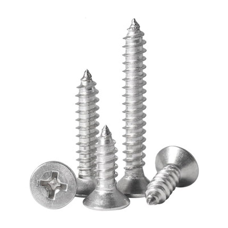 M2.2 M2.6 Phillips Screw Countersunk Head Bolts Flat Head Self-Tapping Screws Bolts 6-20mm Length - (Size: M2.2 x16mm(100pcs))