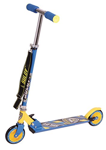 SULOV - Patinete para niño, Color Azul y Amarillo, tamaño 125 mm