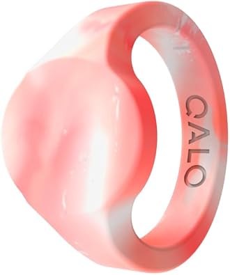 QALO Unisex Silicone Rings Flexible, Comfort Fit, Skin-Friendly Rubber Rings Lightweight Breathable Engagement & Wedding Bands for Active Lifestyle, Durable for Everyday Wear