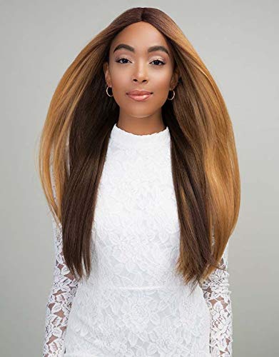 JANET COLLECTION SUPER FLOW DEEP PART LACE WIG - SSABI (OET1B/27/8)
