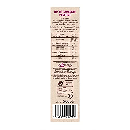 TAUREAU AILE - Riz Parfume Camargue 500G - Lot De 4 - Livraison Gratuite