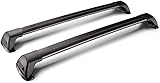 ★【Hochwertiges Material】 Die Querstange, der Dachträger besteht aus einer langlebigen, leichten, hochwertigen Aluminiumlegierung, ist korrosionsbeständig, hochtemperaturbeständig, nicht leicht zu rosten, starke Struktur, stabile Leistung für den Dauereinsatz.