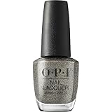 OPI Nail Lacquer Tempted to Lick-orice | Opaque Dark Cool Gray Shimmer Chip Resistant Nail Polish | Good Enough to Treat Collection | Holiday 2025