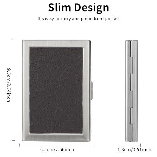 Image of Credit Card Holder Wallet for Women Men Stainless Steel Metal Card Case RFID Blocking Business Card Protector Case with 6 Slots