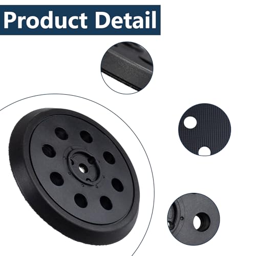 NineSSJLY 125 mm Schleifteller – Kompatibel mit BOSCH PEX 12 / PEX 12 A/PEX 125 / PEX 125 AE Exzenterschleifer – 8-Loch Schleifpad mit Klettverschluss, hitzebeständig bis 80 °C, langlebig
