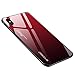 Case Compatible with iPhone Xs Max,Luhuanx Tempered Glass Gradient Color Pattern+TPU Frame Hybrid Slim case for iPhone Xs Max(2019) Anti-Scratch Anti-Drop