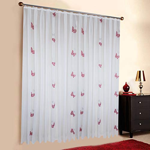 A-TEXTILE-24 Gardine nach Maß, “Schmetterlinge“ inklusive Blei und...