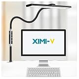 XIMI-V LED Desk Lamp, Swing Arm Table Lamp with Clamp, Flexible Gooseneck Task Lamp, Eye-Caring Desk