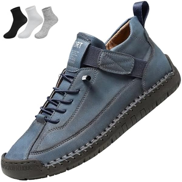 Męskie wsuwane buty z szerokimi palcami, podparcie łuku, modne buty sportowe, ortopedyczne trampki do chodzenia, amortyzowane, męskie buty do chodzenia na co dzień, granatowy, 43.5 EU