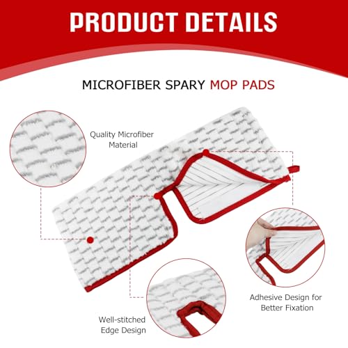 Miniatura 3 de 5 Piezas Para Vileda 1-2 Spray Max Recambio Mopa Kit,Microfibra Para Vileda Spray Max Recambio Reutilizable, Para Todo Tipo De Suelos