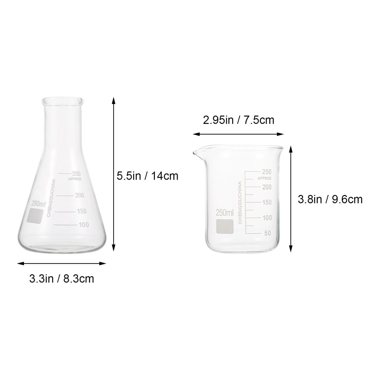 Kit D’outils D’expérience Scientifique en Verre, Lot 1 Set