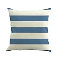 Stripe Painting Geometry Pattern Throw Cushion Cases, Fxbar 80 Fabric Count Flax Pillow Slip Cover 2018 New Design Personalized Pillow Sham (Light Blue)