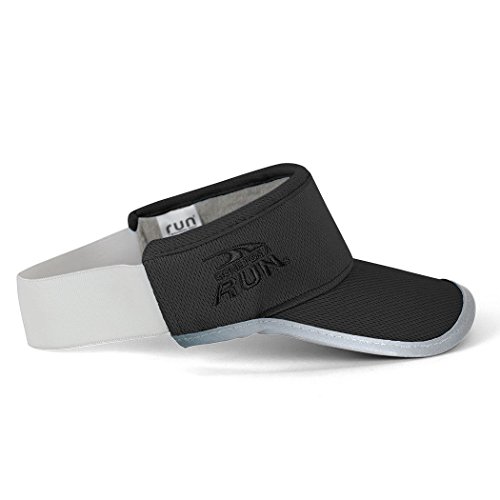 Gone For A Run Ultralight Visor With Runtechnology® | Moisture Wicking And Reflective Sports Visor | Black #TOP5